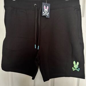 Psycho Bunny Black Athletic Shorts Casual Style